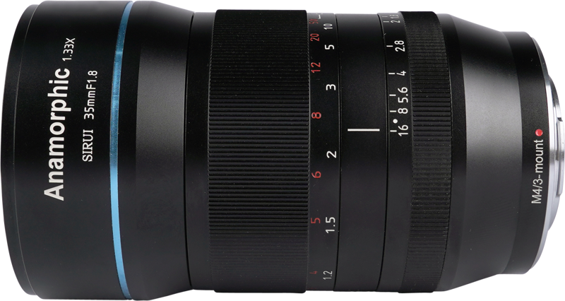 Anamorphic Lens 1.33x 35mm f:1.8 MFT