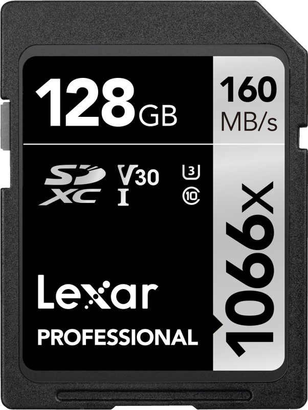 Lexar Pro 1066x SDXC U3 (V30) UHS-II R160:W120 128GB