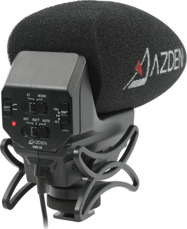 Azden DSLR Video Microphone SMX-30 Stereo & Mono