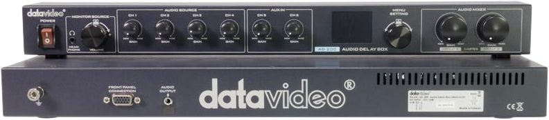 Datavideo AD-200 1RU Audiomixer w delay function