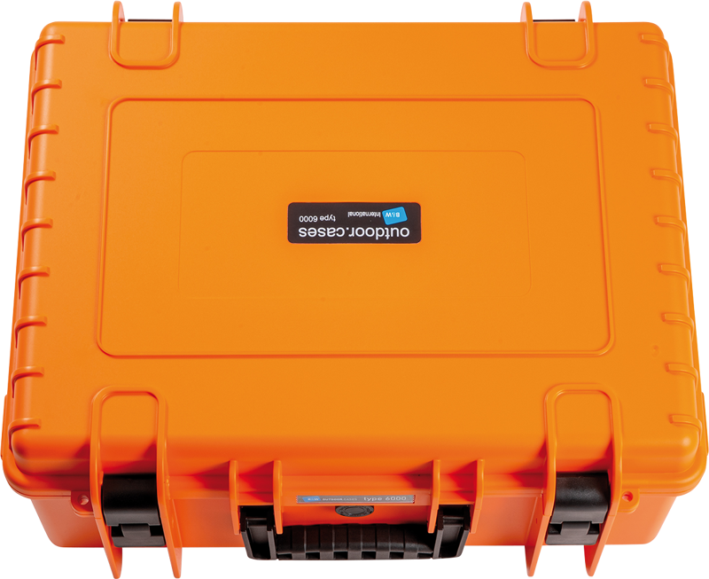 BW Outdoor Case Type 6000 with pre-cut foam (SI) Orange