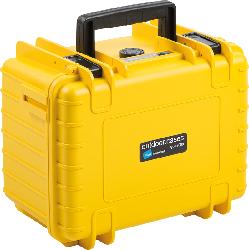 BW Outdoor Cases Type 2000 for DJI Mini 2/DJI Mini 2 Fly More Combo Yellow